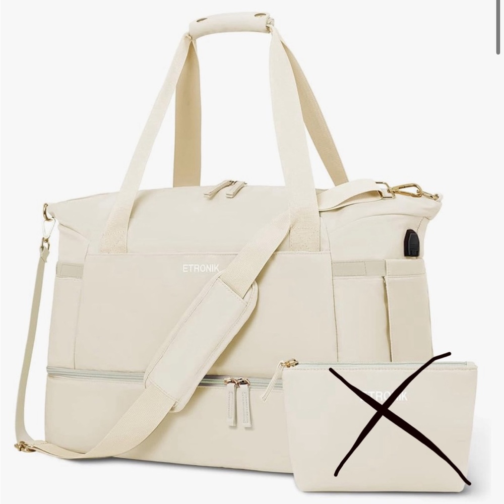 Travel bag from Amazon, never worn. Only selling the big bag. Very Spacious.